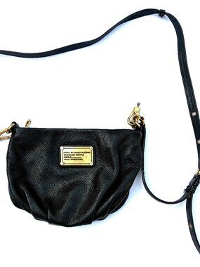 Marc by Marc Jacobs Workwear Percy Standard Supply Black Leather Crossbody Bag